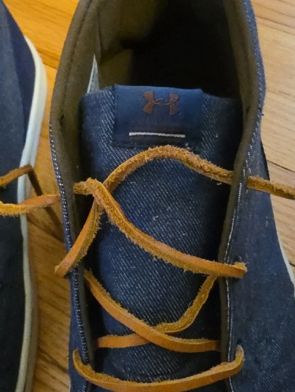 Under Armour Men's Navy Chukka Boots with Brown Laces